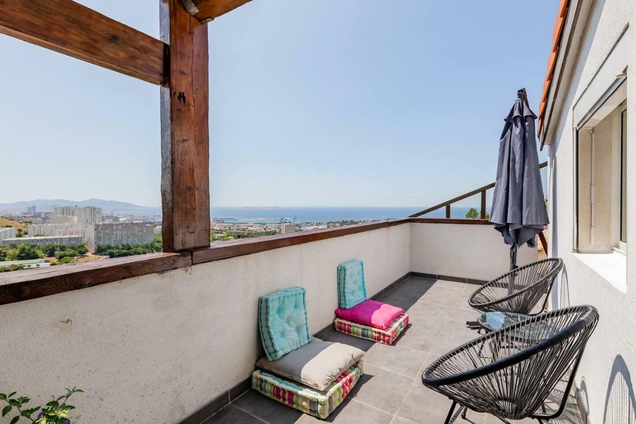 Appartement Cosy Verduron Vue Mer Panoramique مارسيليا المظهر الخارجي الصورة